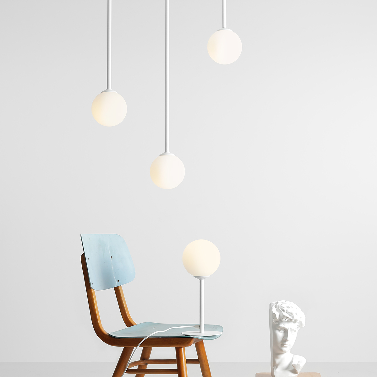 PINNE MEDIUM WHITE 1080PL_G_M Minimalistyczny plafon - ALDEX - obrazek 4