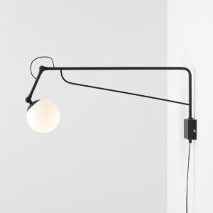 SOHO GLASS WALL LONG BLACK 1105C1_D Nowoczesna lampa ścienna - ALDEX