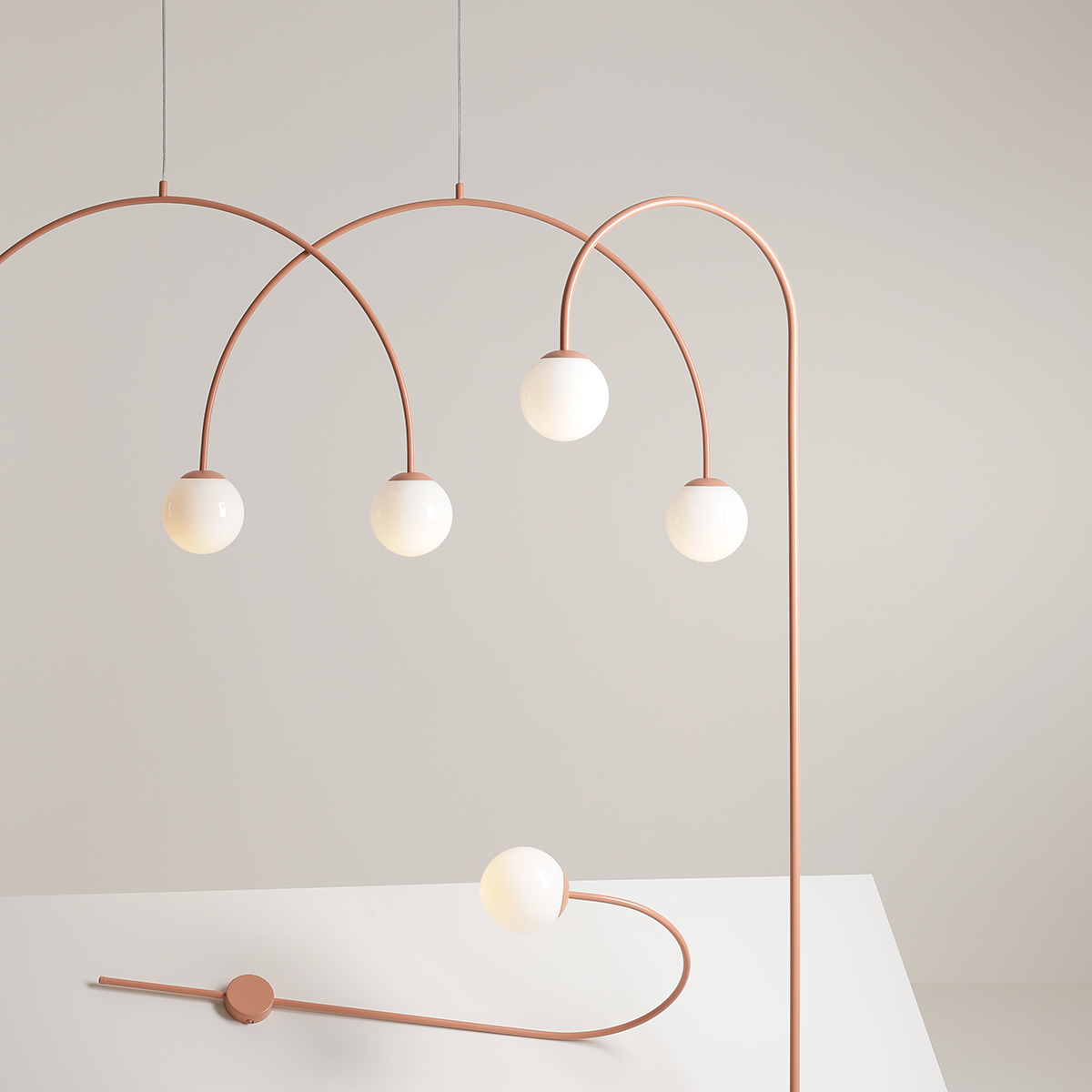 UNA 4 CORAL L 1116L11_L Modna lampa wisząca - ALDEX - obrazek 3