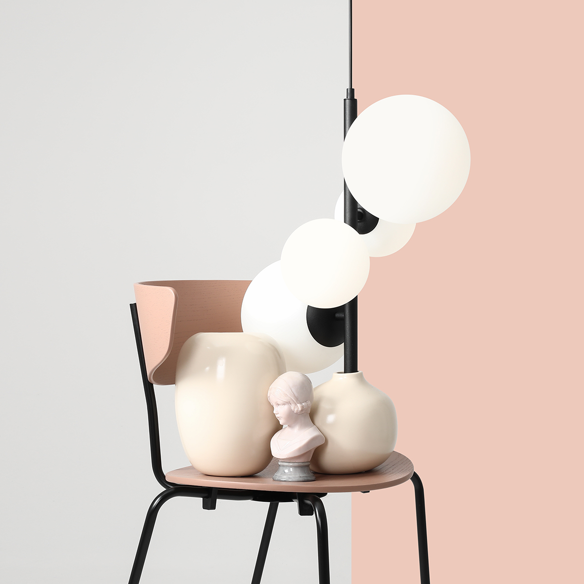 BLOOM 4 BLACK 1091L1 Efektowna lampa wisząca- ALDEX - obrazek 4