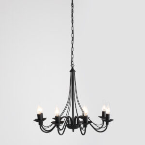 RÓŻA 8 BLACK 397P1 Klasyczny żyrandol- ALDEX