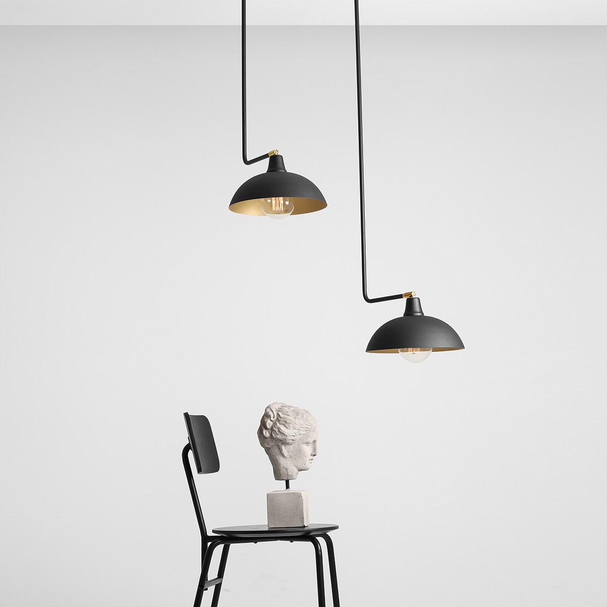 ESPACE LONG BLACK 1036G1_L Industrialny plafon - ALDEX - obrazek 4