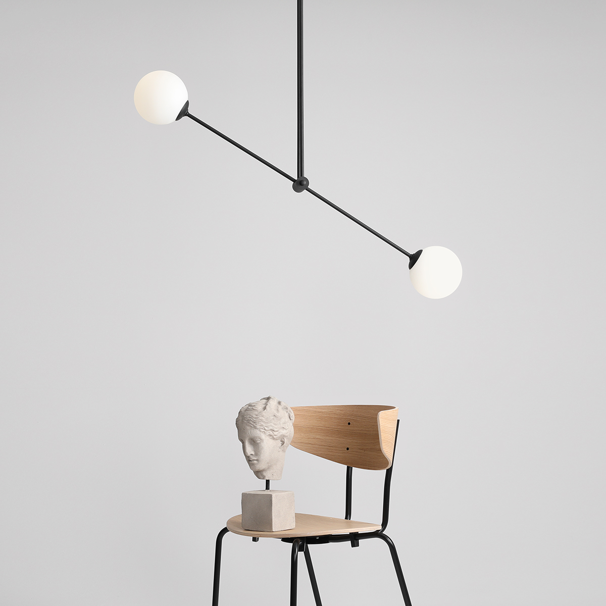 OHIO 2 BLACK 1081PL_H1 Nowoczesny plafon - ALDEX - obrazek 4