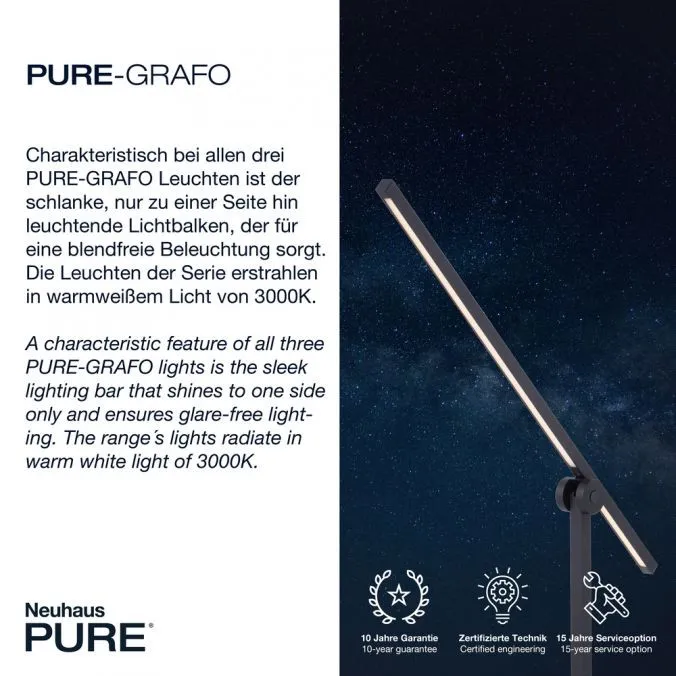 Kinkiet nowoczesny PURE-GRAFO 9407-18 - Paul Neuhaus - obrazek 3