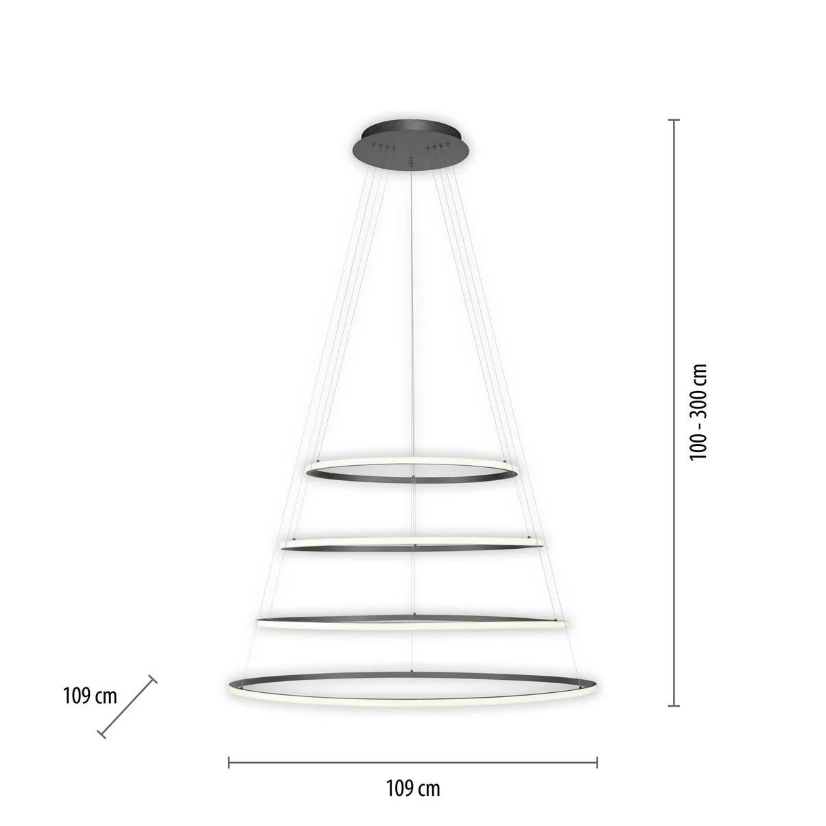 Lampa wisząca TESSARA 2124-13 - Paul Neuhaus - obrazek 3