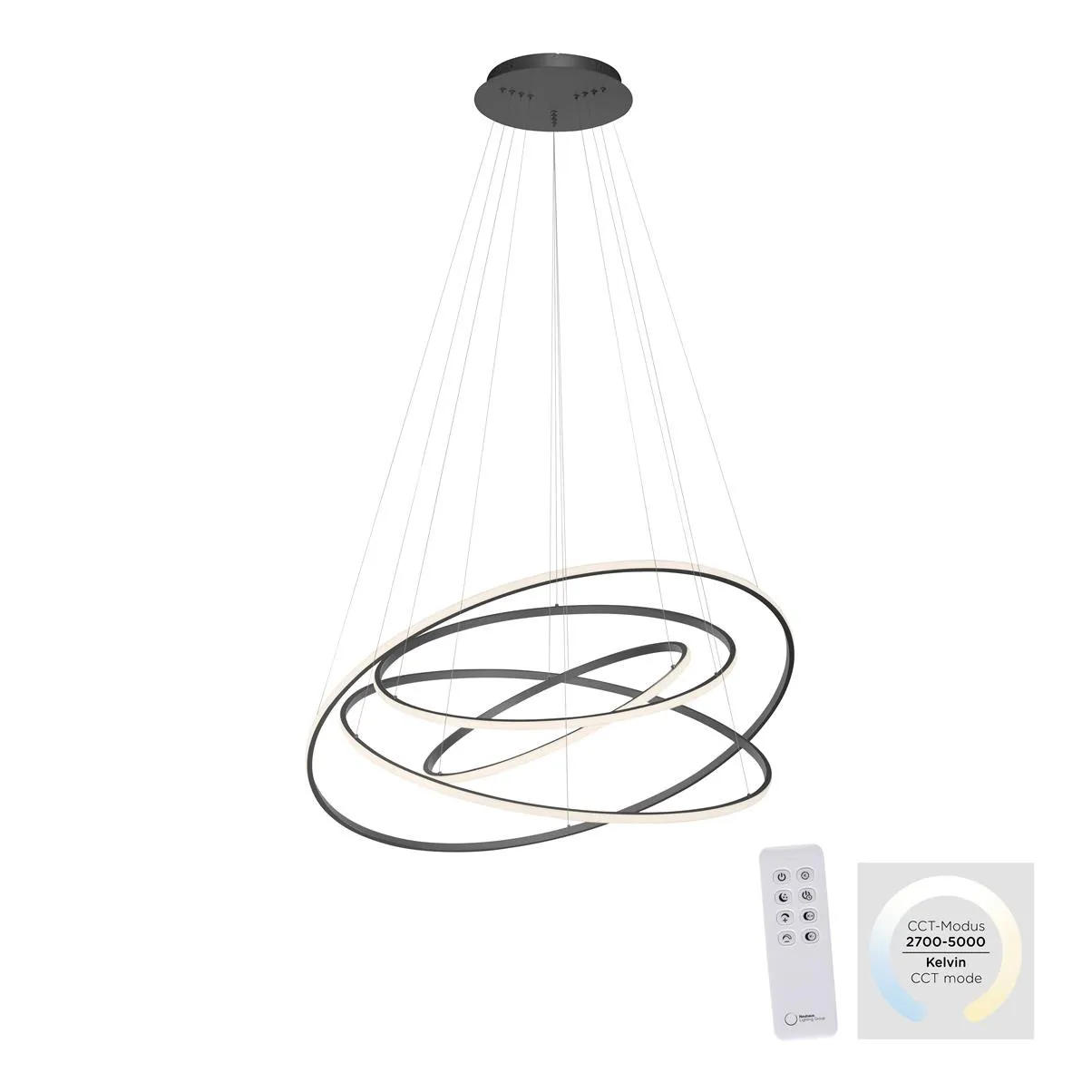 Lampa wisząca TESSARA 2124-13 - Paul Neuhaus - obrazek 10