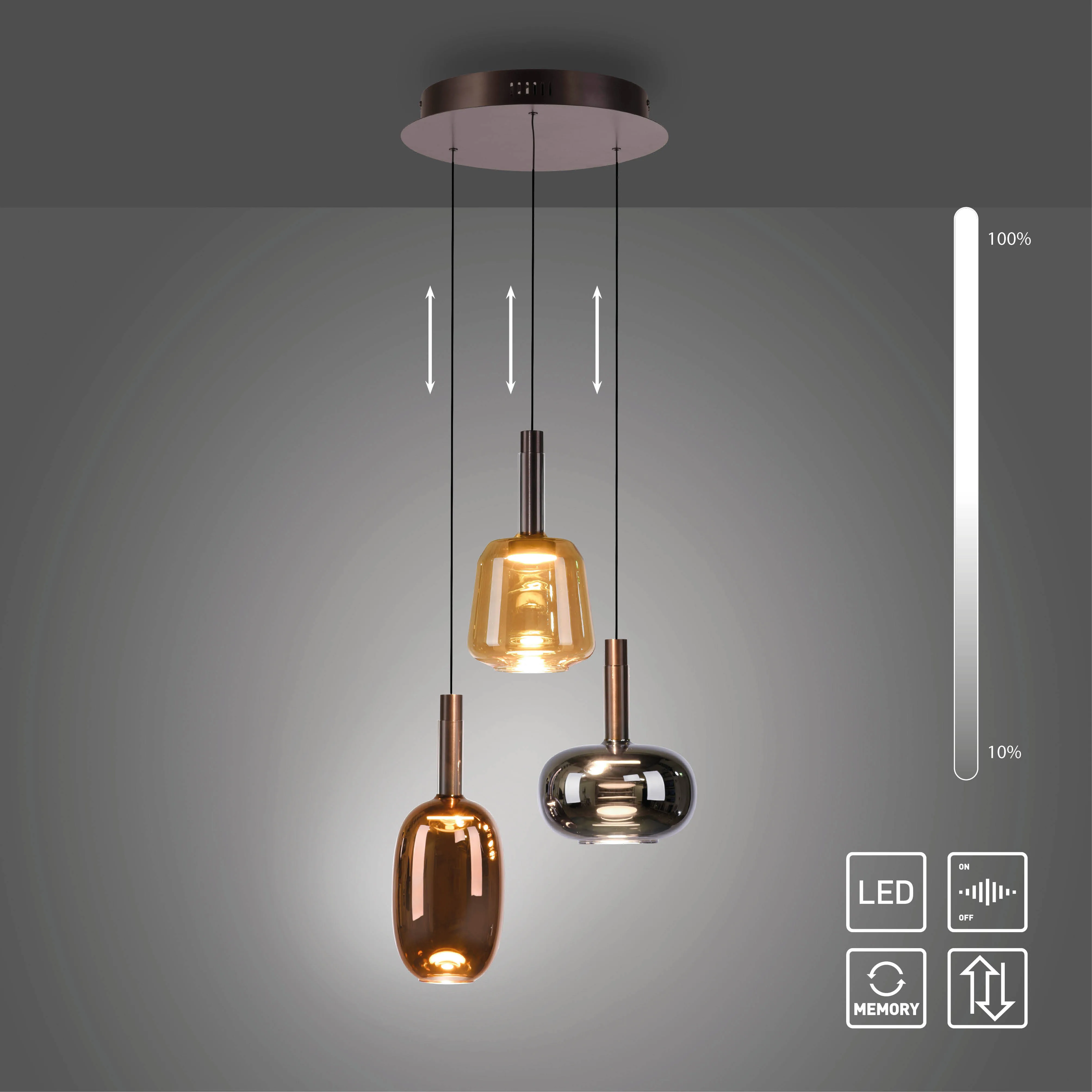 Lampa wisząca IRIDES 2679-70 - Paul Neuhaus - obrazek 2