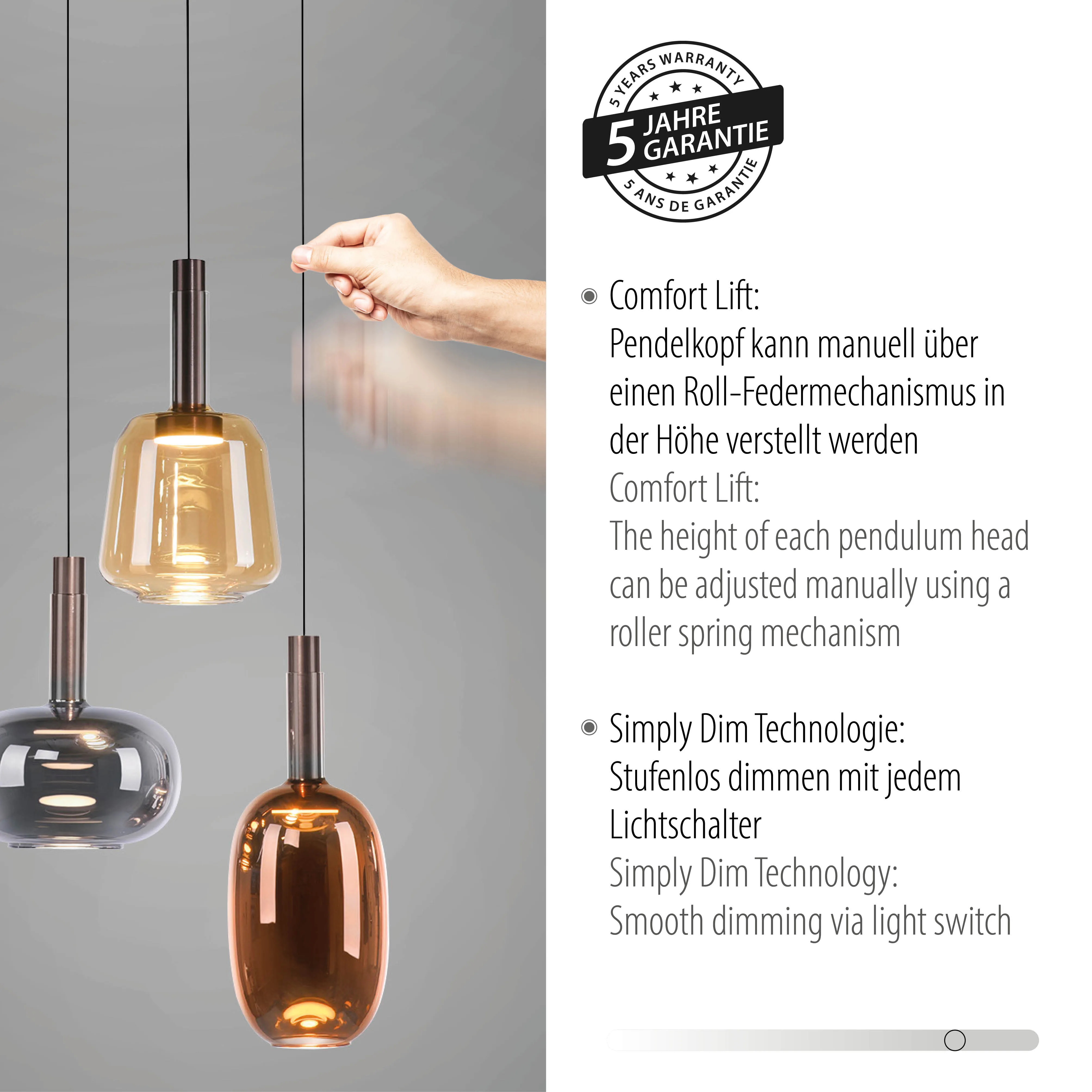 Lampa wisząca IRIDES 2679-70 - Paul Neuhaus - obrazek 4
