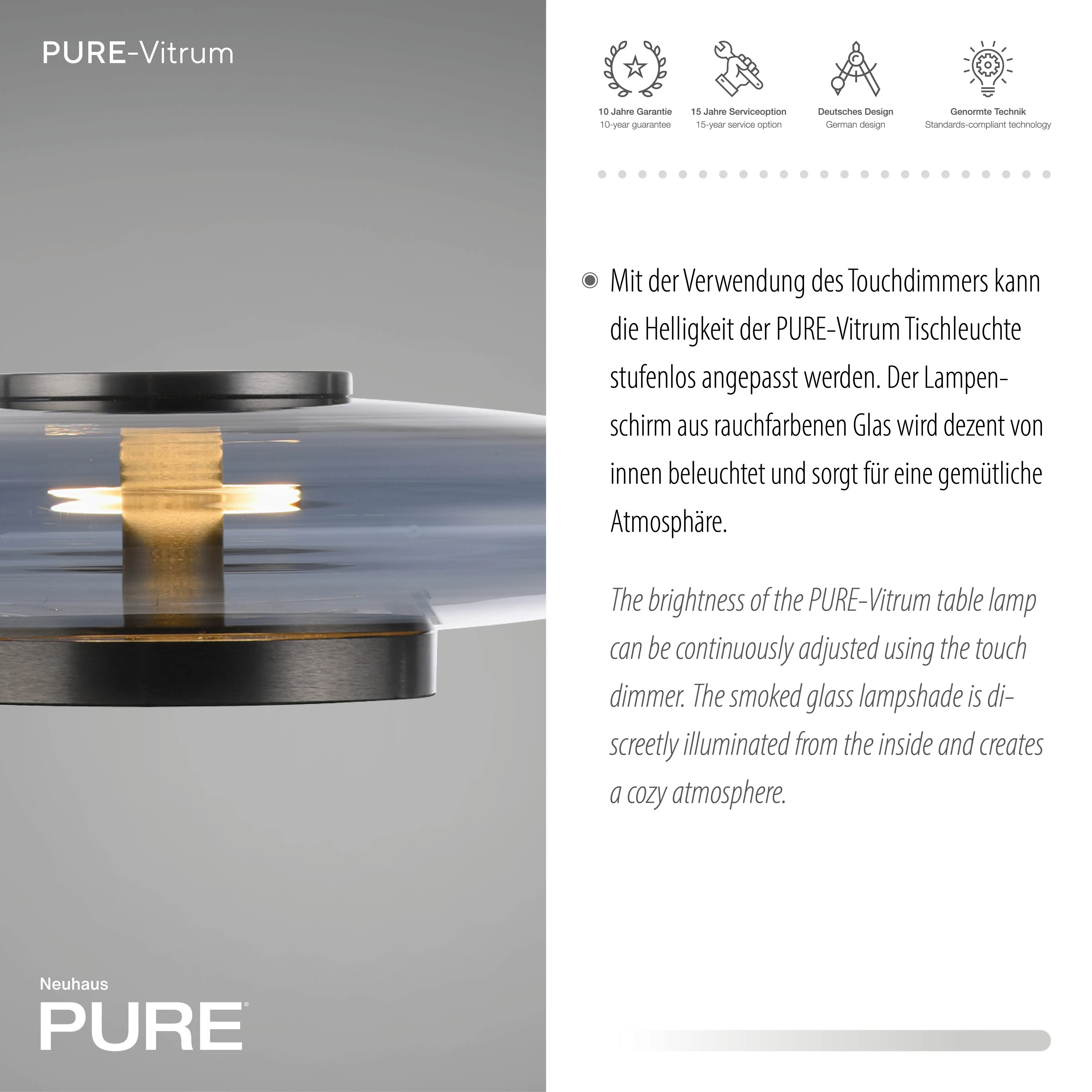 Lampa stołowa PURE VITRUM 4080-15 - Paul Neuhaus - obrazek 4