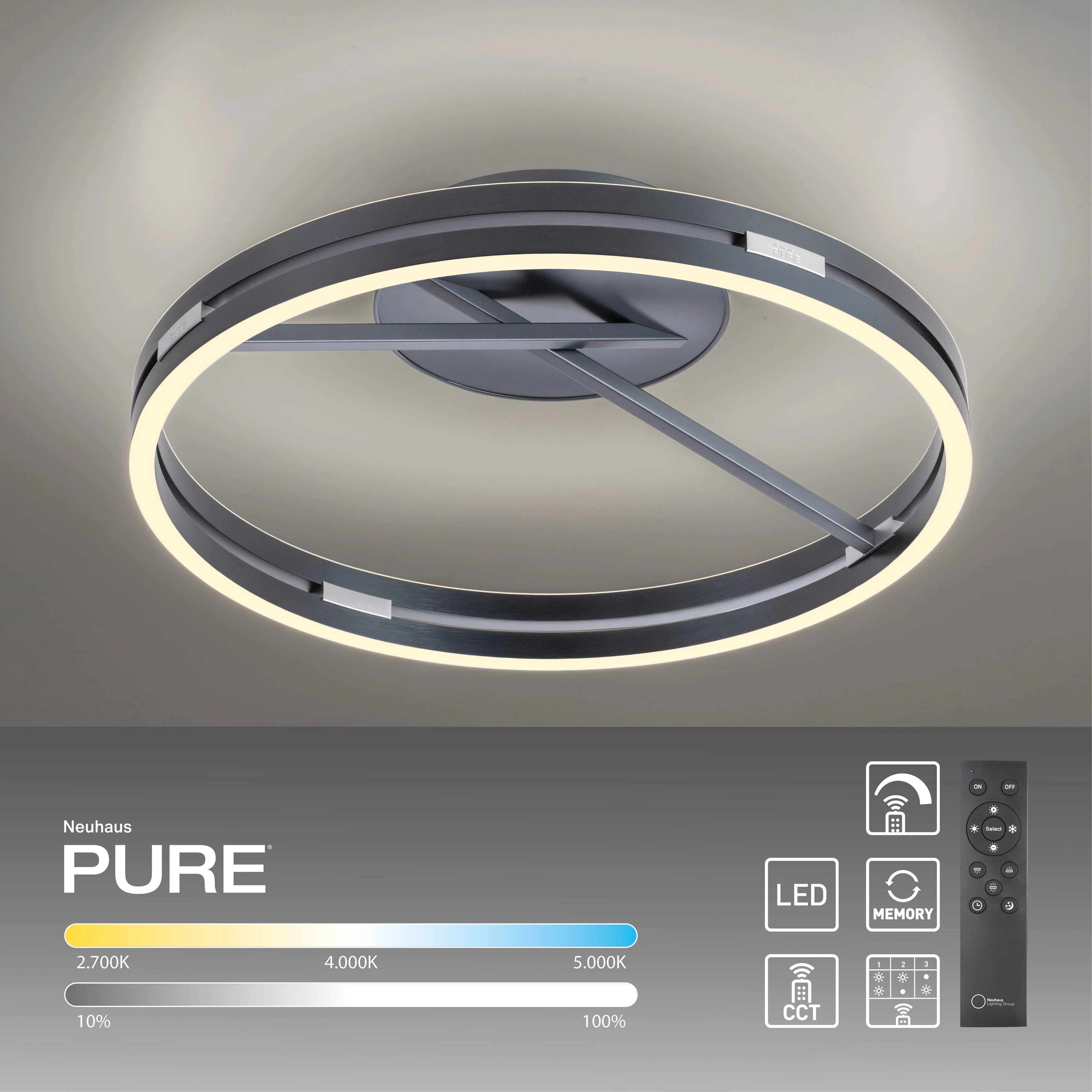 Lampa sufitowa PURE LOOP 6552-15 - Paul Neuhaus - obrazek 5