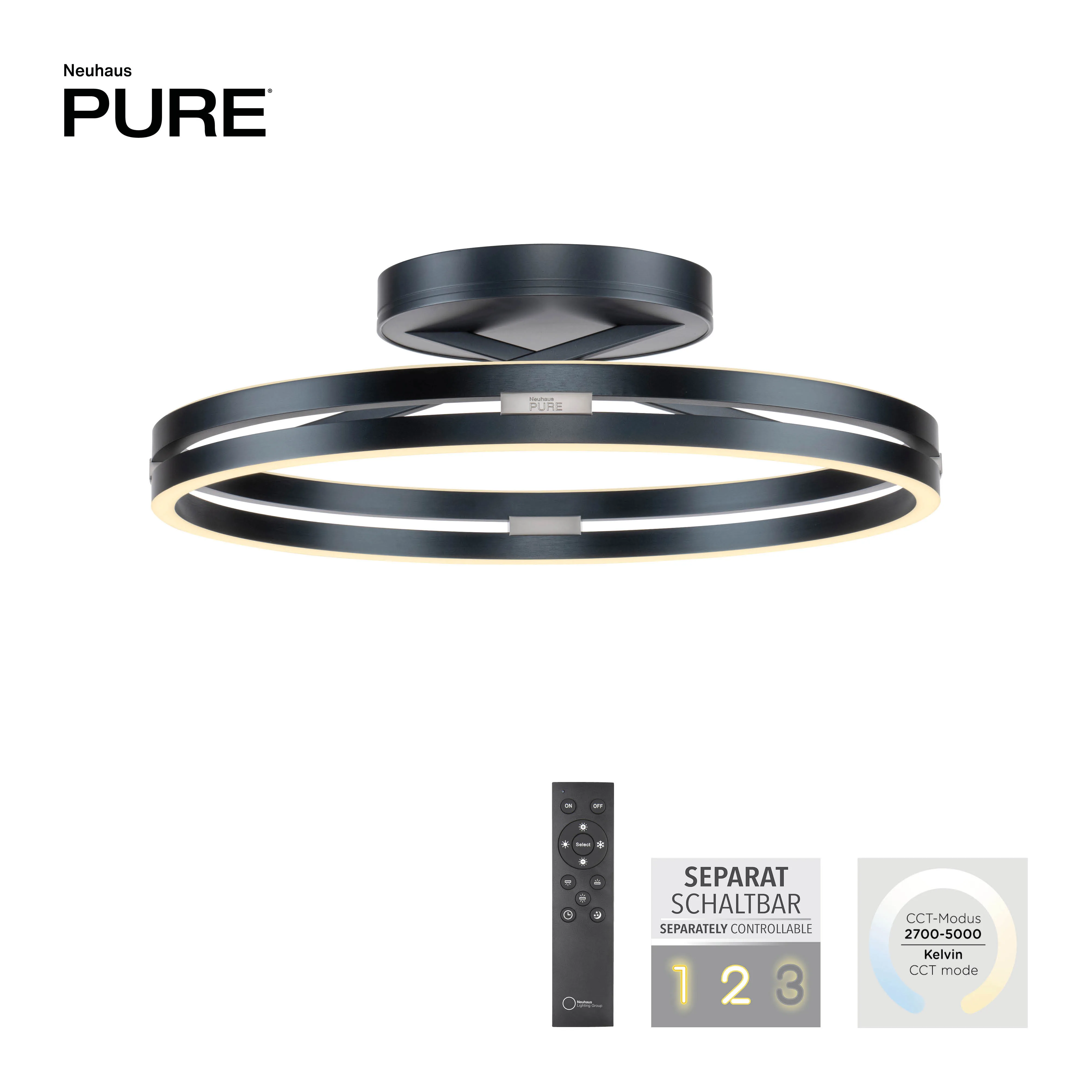 Lampa sufitowa PURE LOOP 6552-15 - Paul Neuhaus - obrazek 7