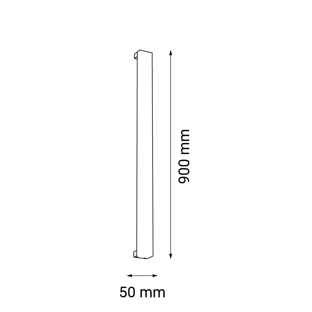 Kinkiet Hoso 90 - Czarny (900 mm) 3000K 4013 - Antigo - obrazek 2