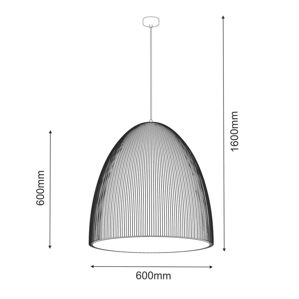 Lampa wisząca Gandra 60x60 - Biała 5028 - Antigo - obrazek 2