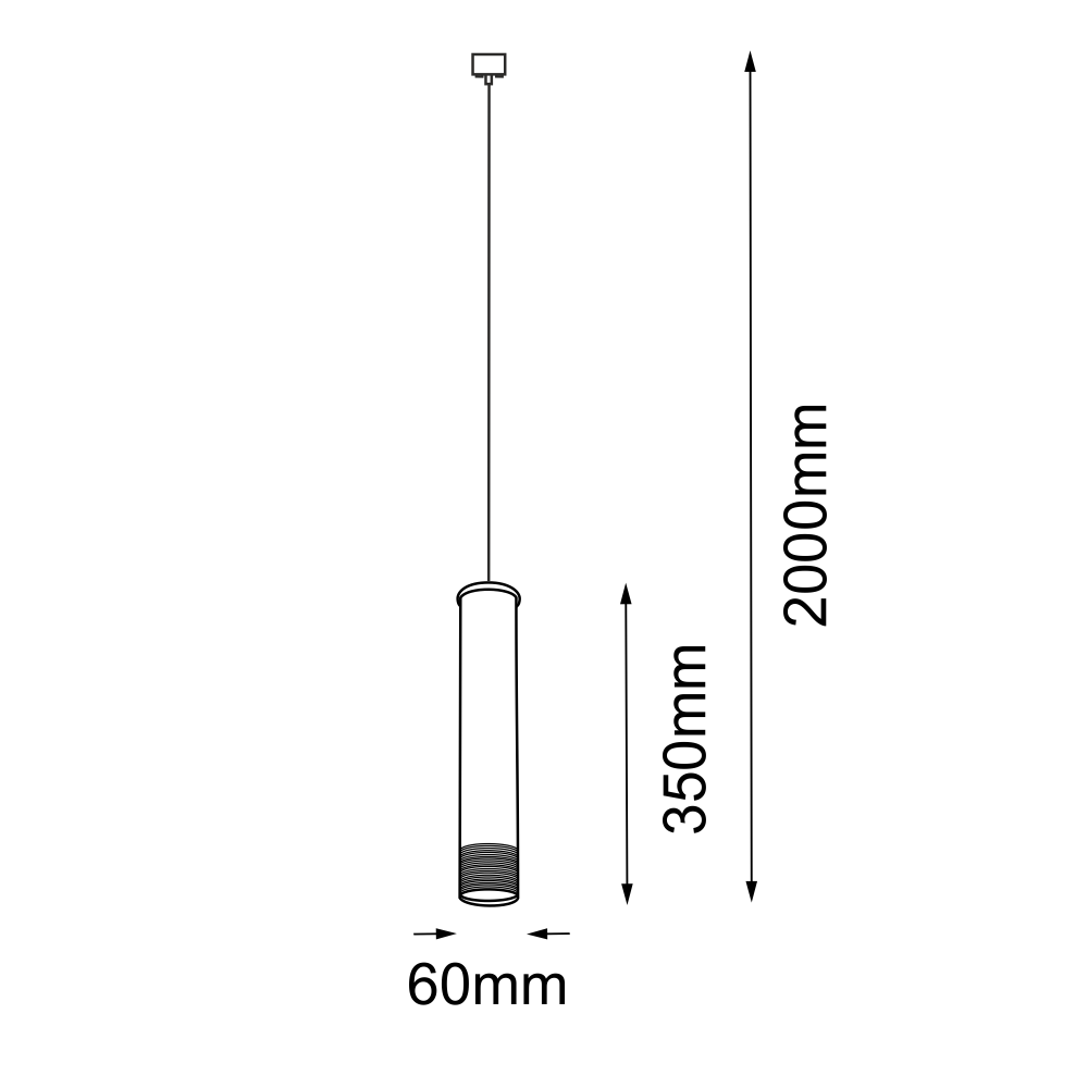Lampa wisząca Eido 1 - Biała-patyna mat (350 mm) 8257 - Antigo - obrazek 2