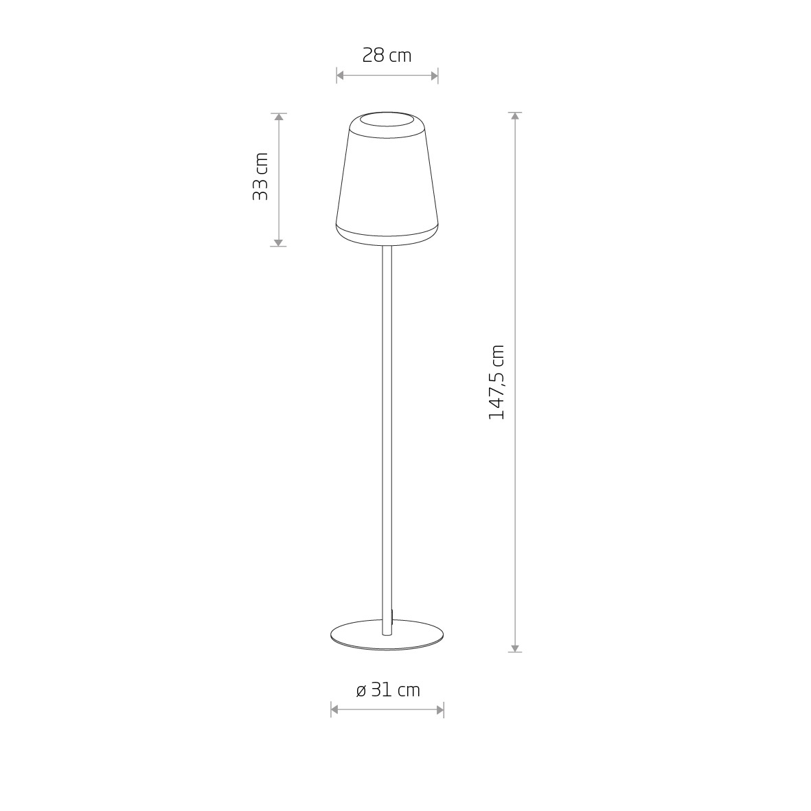 Lampa stojąca ogrodowa PATIO 10105 - Nowodvorski Lighting - obrazek 5
