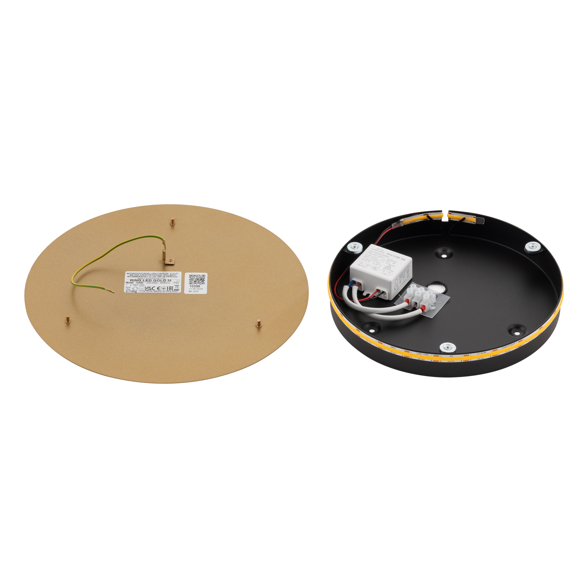 Kinkiet RING LED GOLD M 10350 - Nowodvorski Lighting - obrazek 7