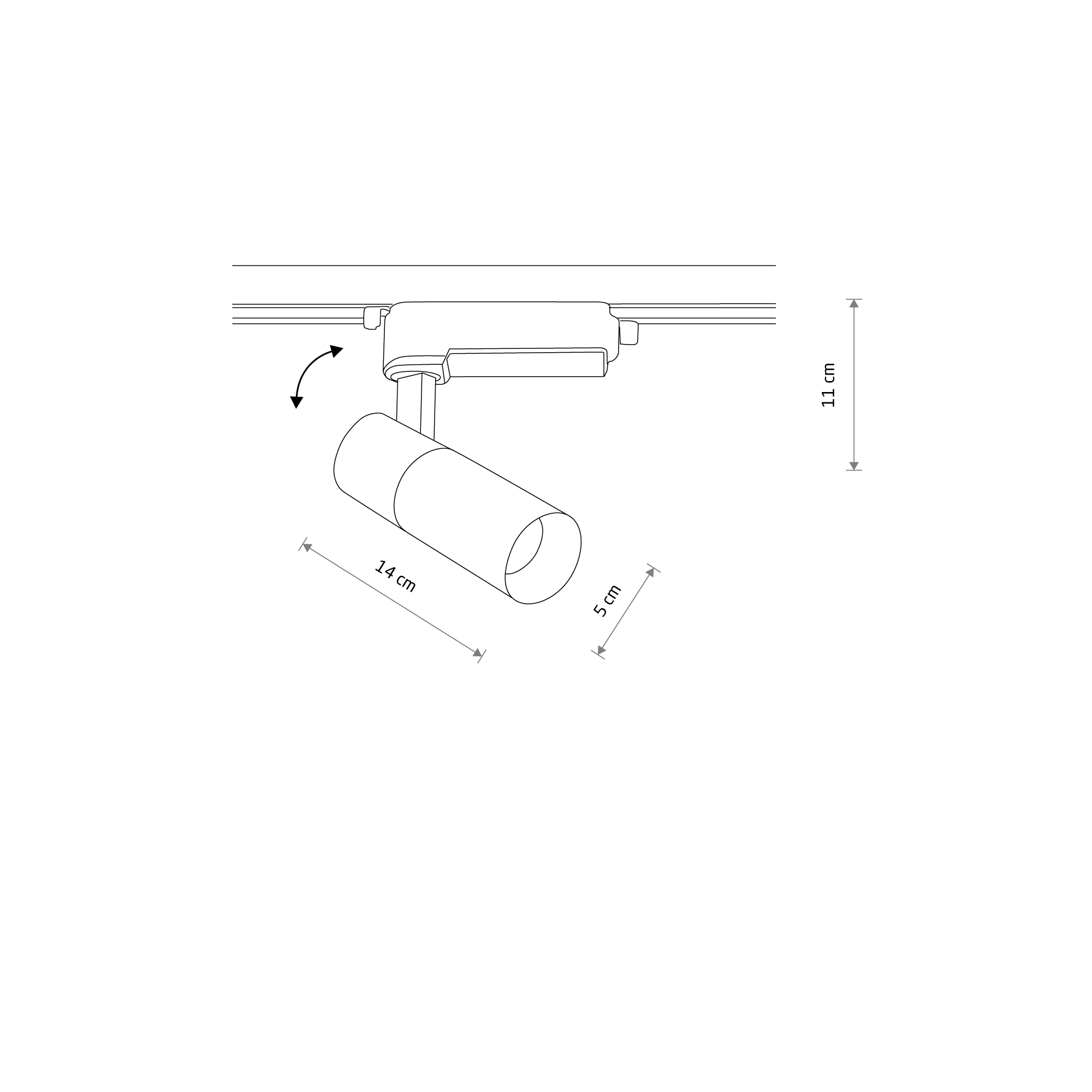 Lampa do szyn 1F PROFILE TINOS LED 10W 4000K WH 10377 - Nowodvorski Lighting - obrazek 5