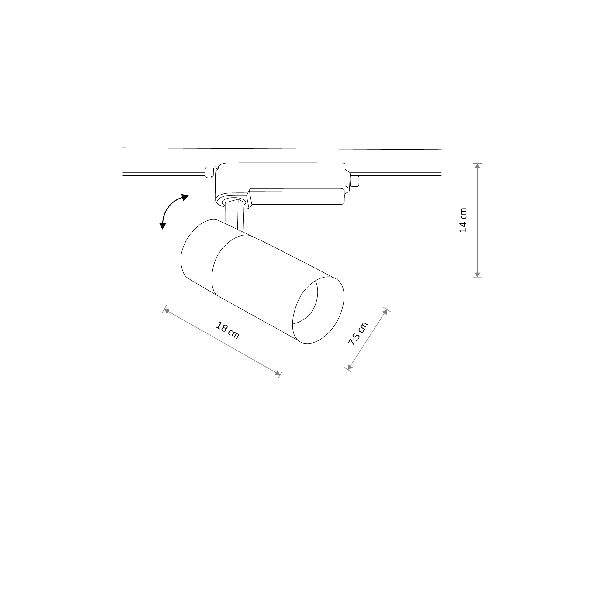 Lampa do szyn 1F PROFILE TINOS LED 30W 4000K BL 10388 - Nowodvorski Lighting - obrazek 5