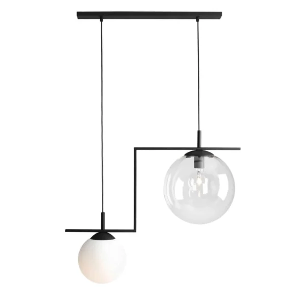 Lampa stylowa wisząca ZAC 2 BLACK MIX 1038H1 – Aldex