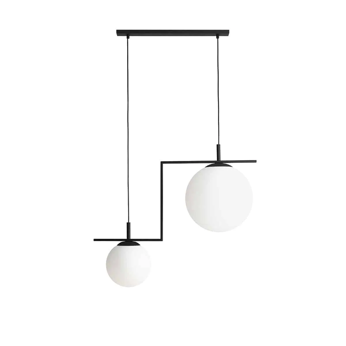 Lampa stylowa wisząca ZAC 2 BLACK MATTE 1038H1_2 – Aldex
