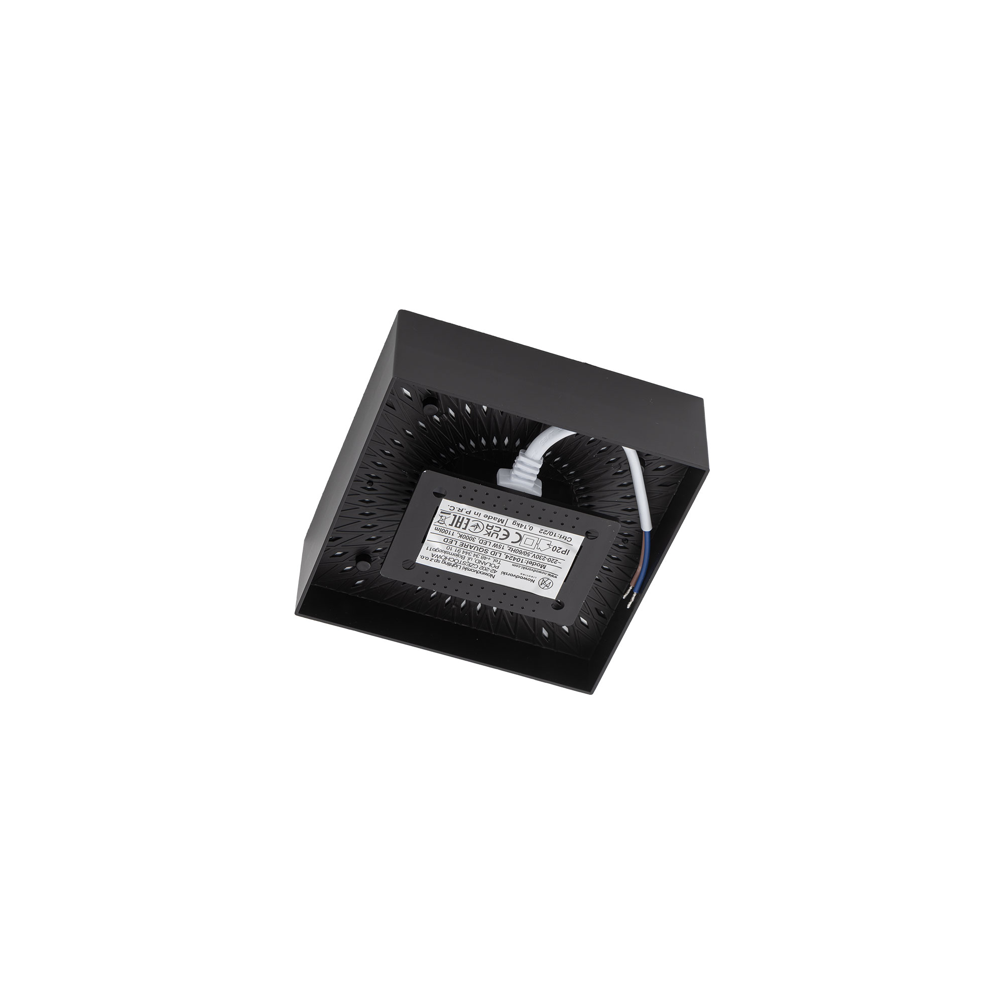 Lampa sufitowa LID SQUARE LED 15W 3000K BLACK 10424 - Nowodvorski Lighting - obrazek 3