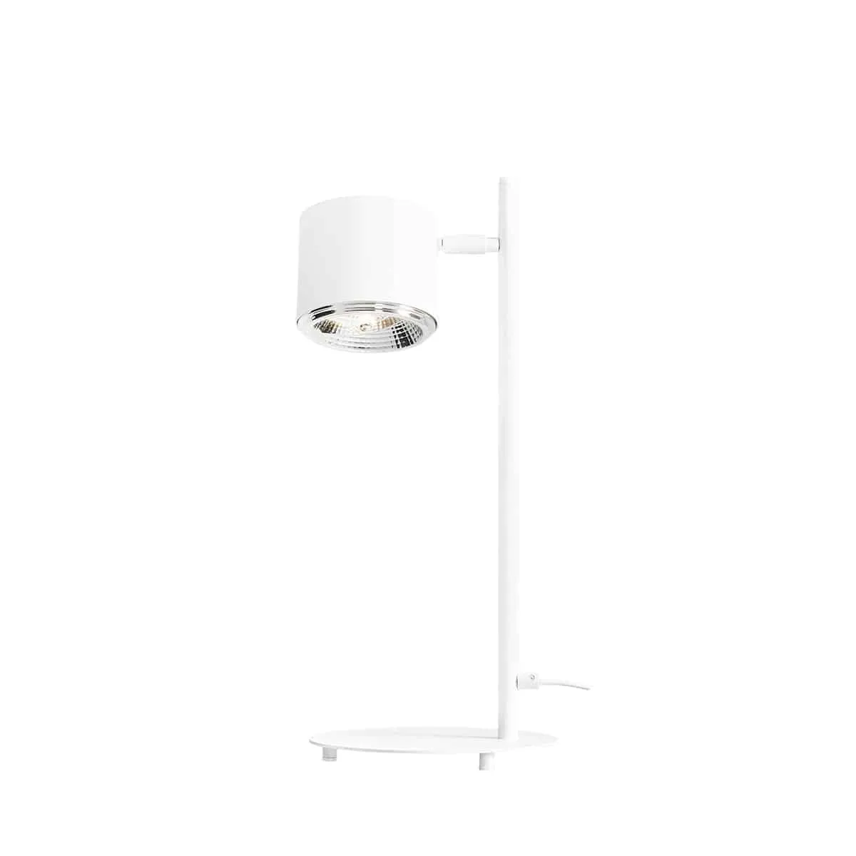 Lampa biurkowa nowoczesna BOT WHITE 1046B - Aldex