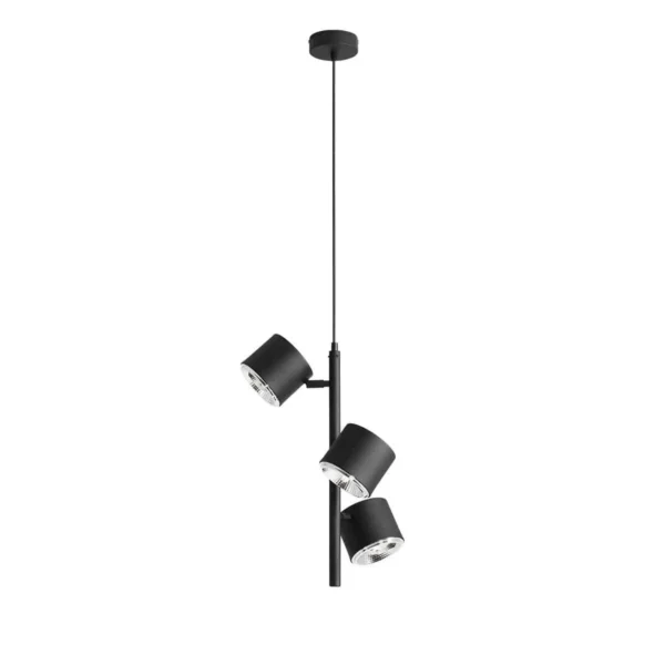 Lampa wisząca nowoczesna BOT 3 BLACK 1047E - Aldex