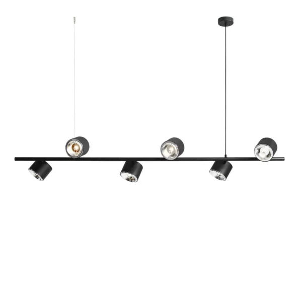 Lampa wisząca nowoczesna BOT 6 BLACK 1047K - Aldex