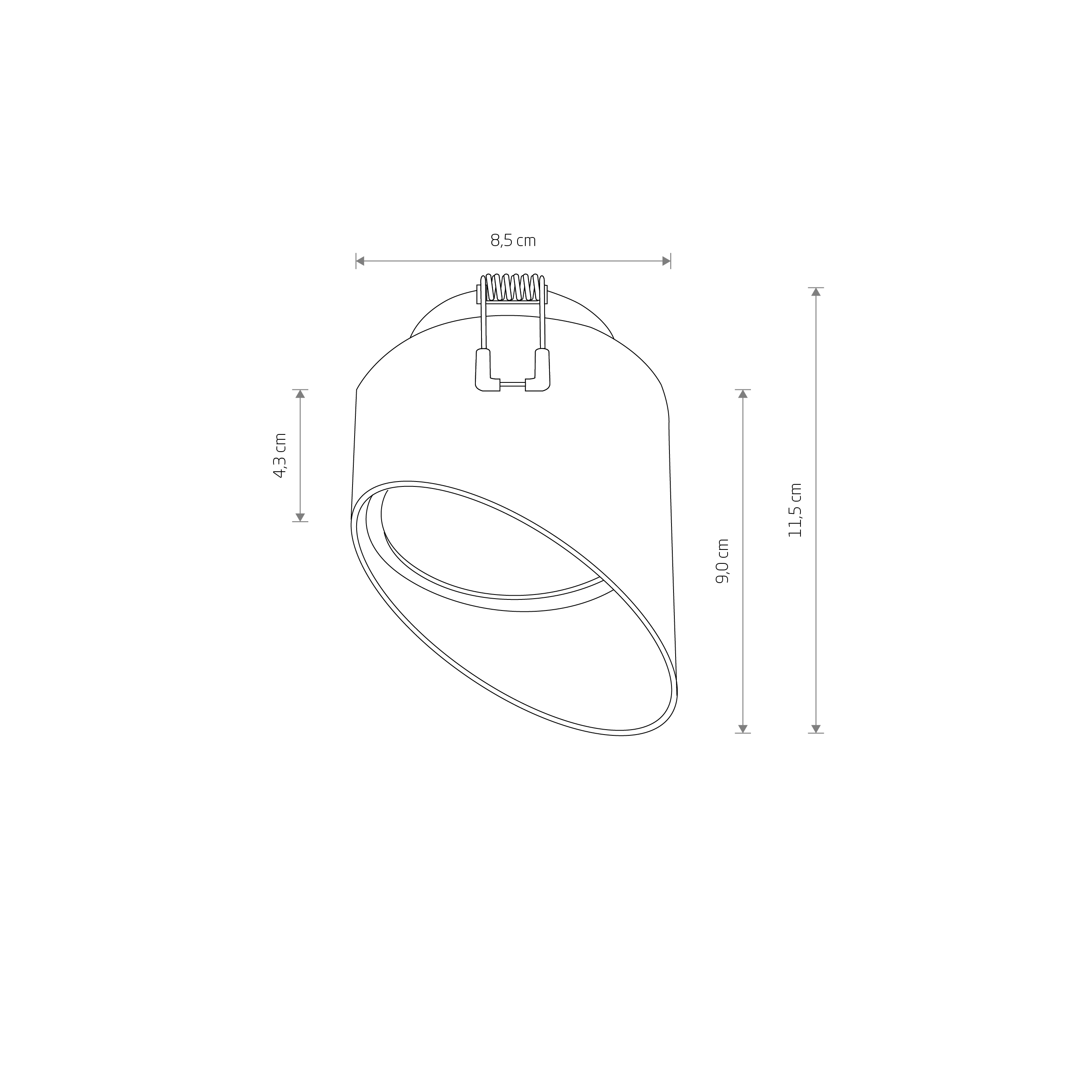 Spot do wbudowania HVAR WH CG 10488 - Nowodvorski Lighting - obrazek 8