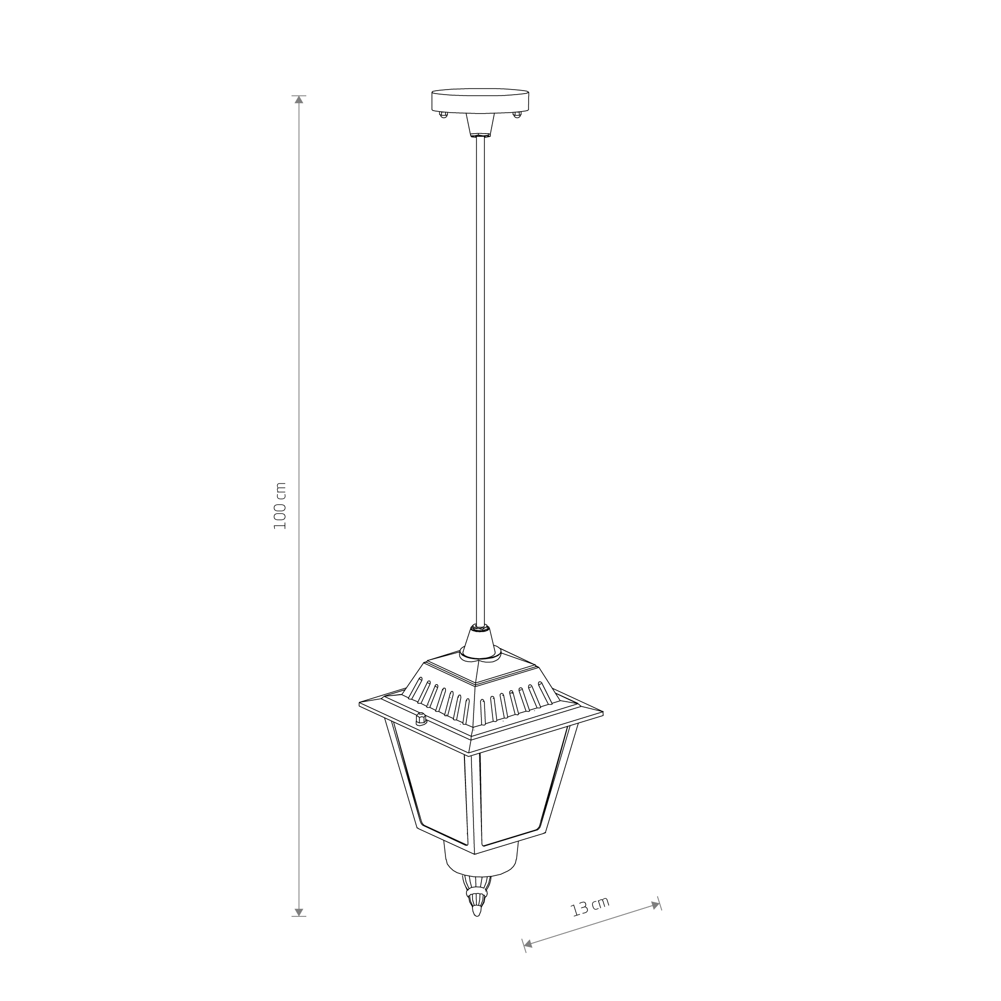 Lampa wisząca zewnętrzna ANA BL CG 10500 - Nowodvorski Lighting - obrazek 2