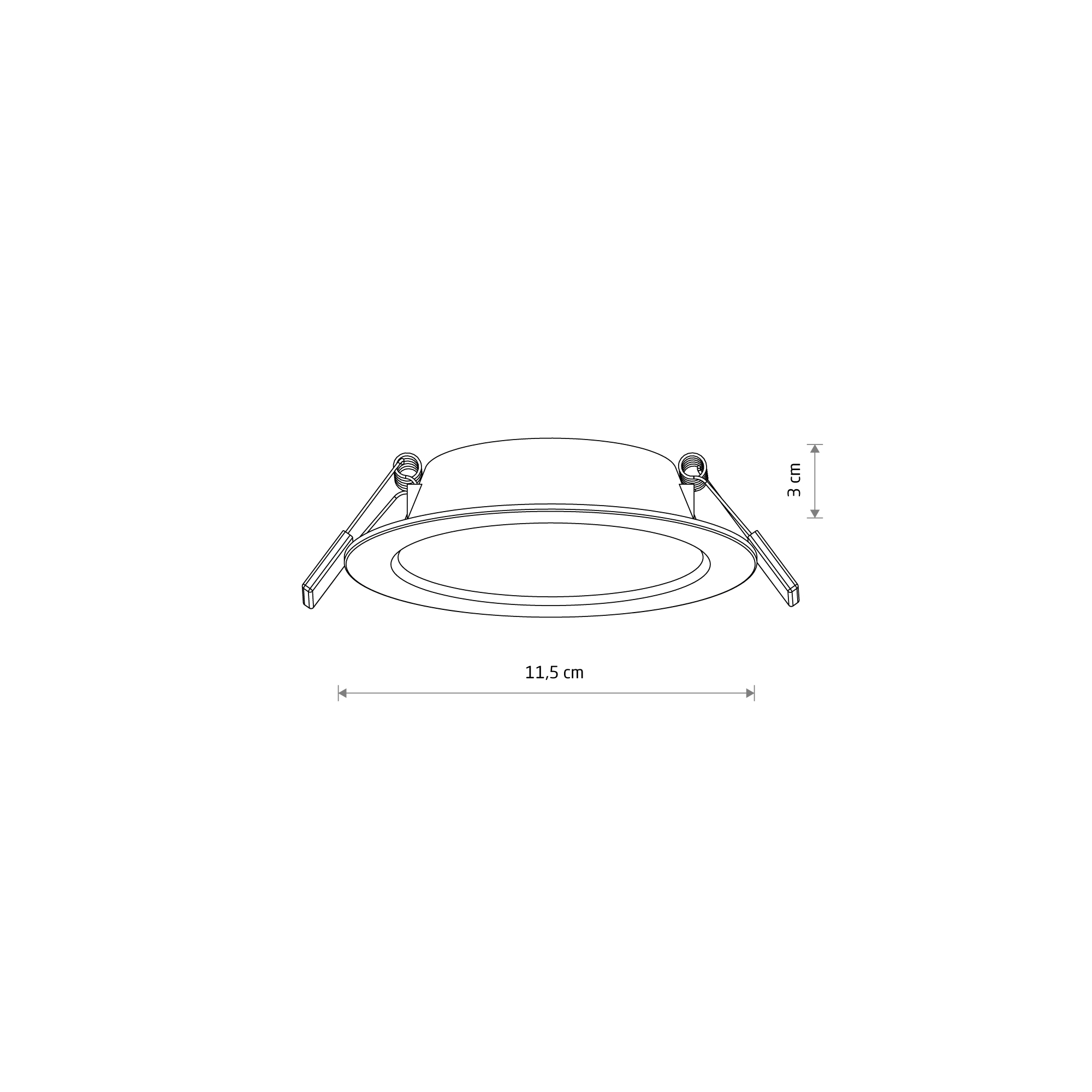 Lampa do wbudowania MYKONOS LED 6W 3000K WH 10535 - Nowodvorski Lighting - obrazek 10