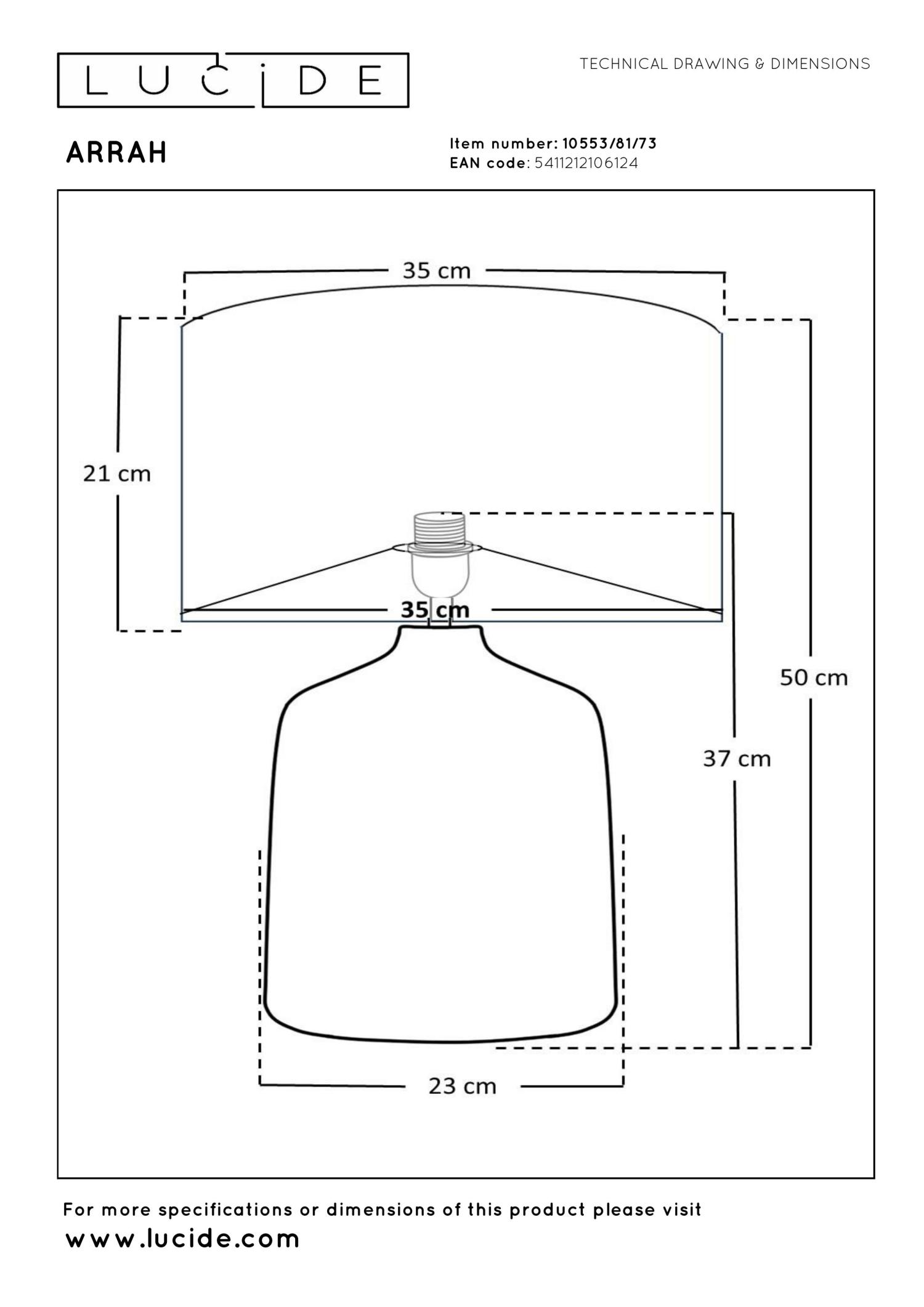Lampa stołowa ARRAH 10553/81/73 - Lucide - obrazek 4
