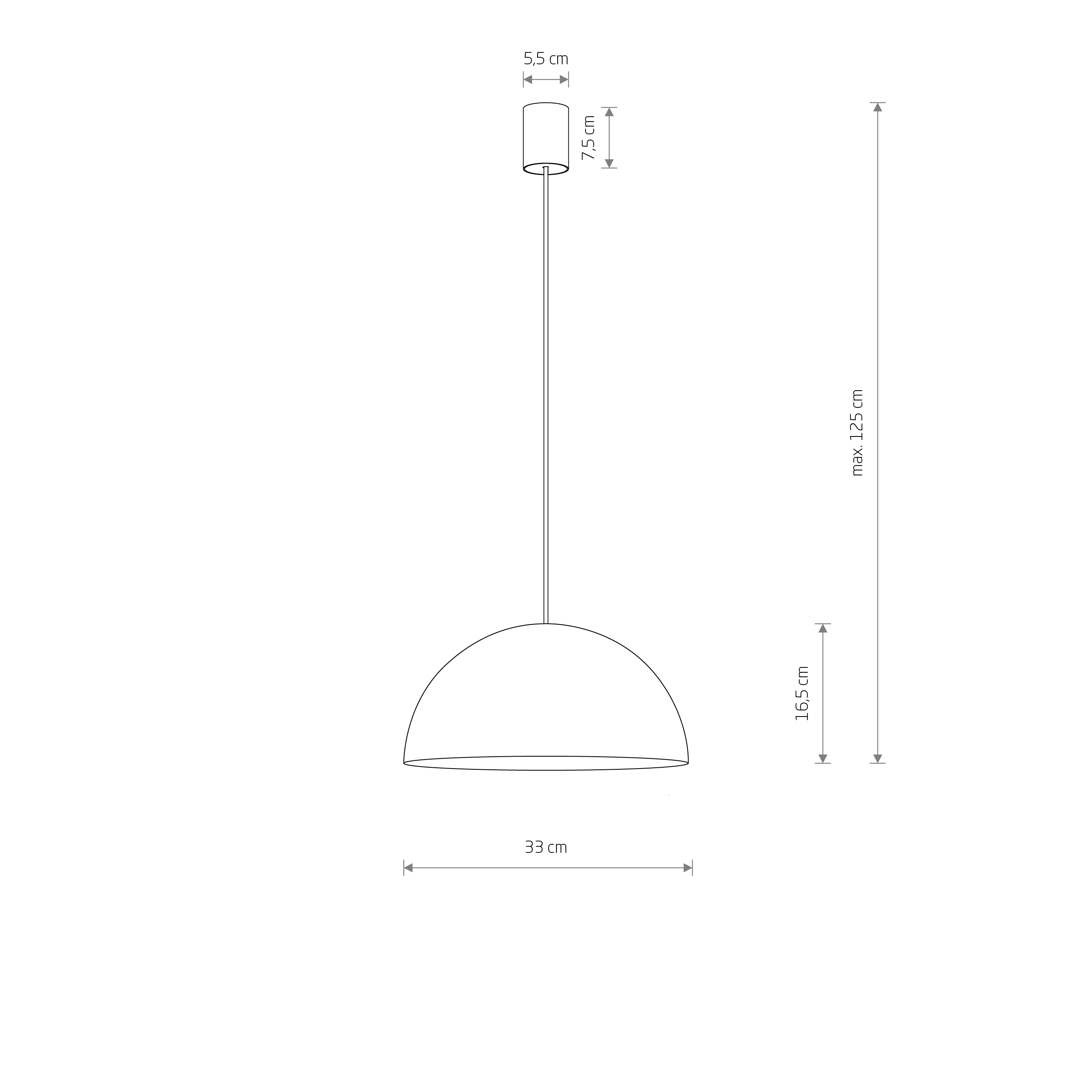 Lampa wisząca HEMISPHERE SUPER S CHOCOLATE 10618 - Nowodvorski Lighting - obrazek 11