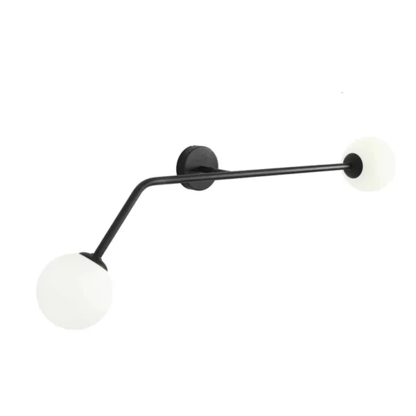 Kinkiet nowoczesny PURE BLACK POZIOMY 1064D1 - Aldex