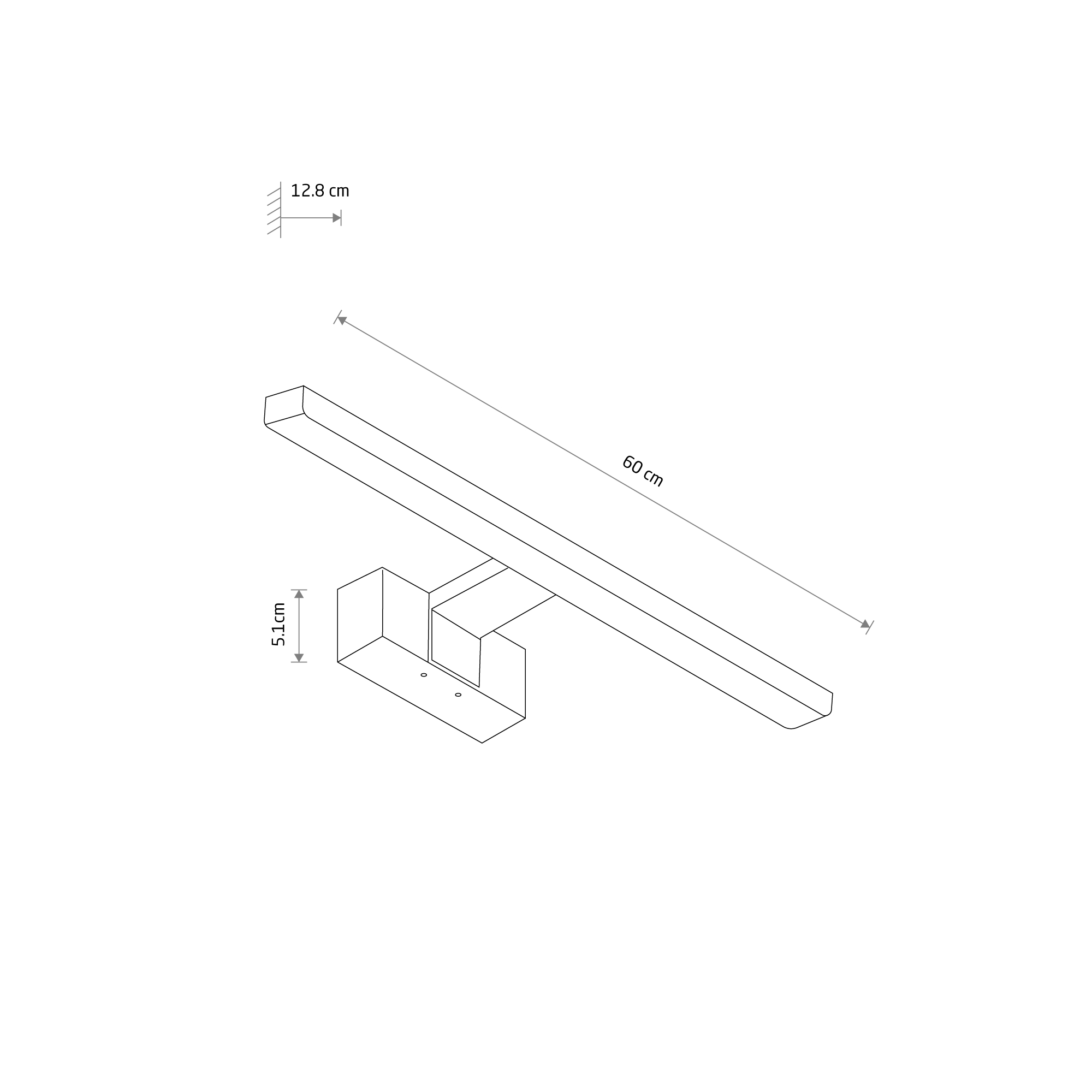 Kinkiet łazienkowy CEZANNE LED BLACK M 4000K IP44 10677 - Nowodvorski Lighting - obrazek 13
