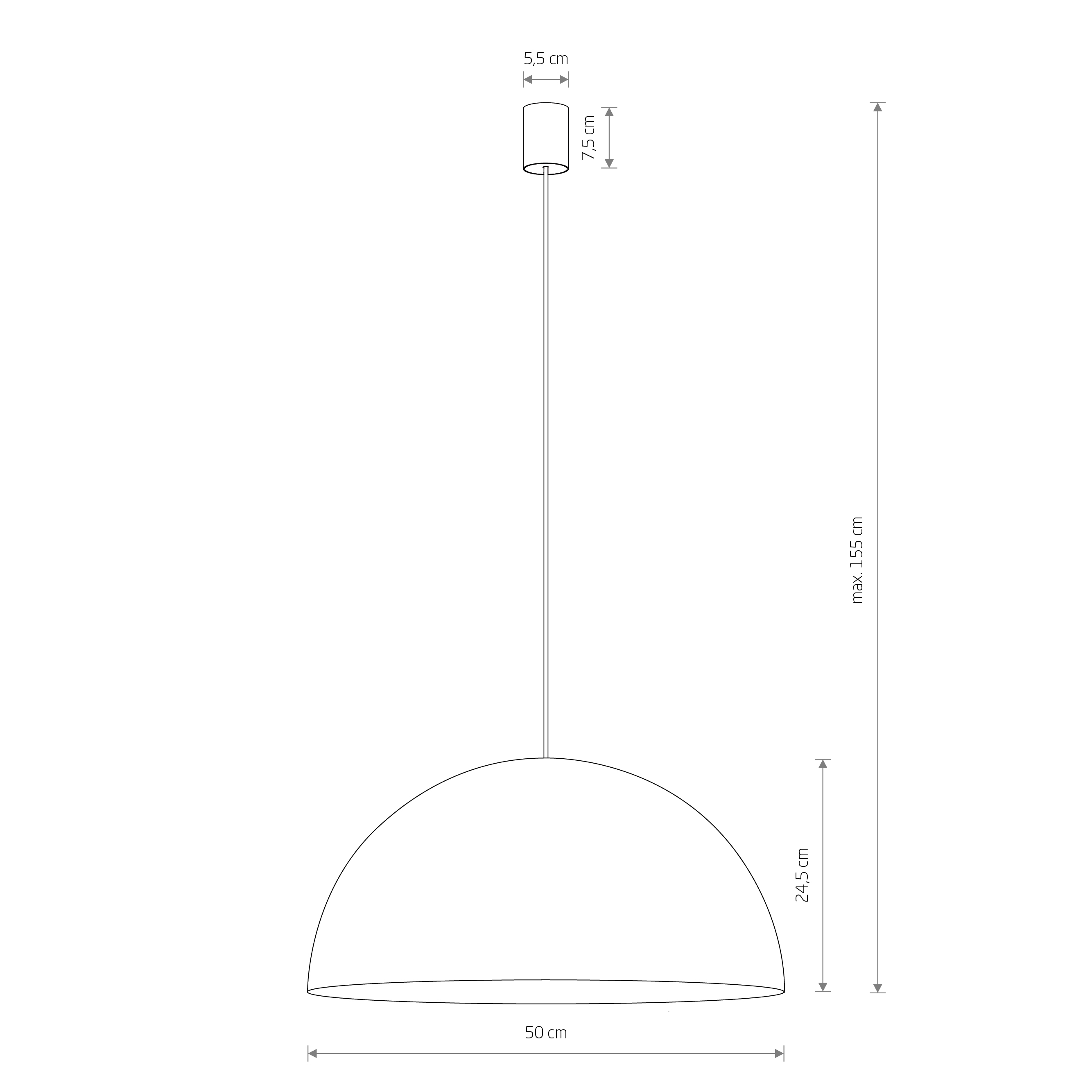 Lampa wisząca HEMISPHERE SUPER L WHITE-GOLD 10700 - Nowodvorski Lighting - obrazek 7