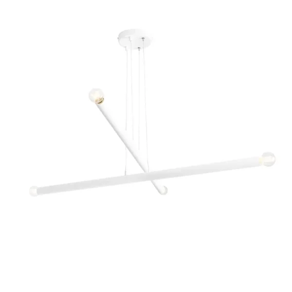 Lampa stylowa wisząca TUBO 4 WHITE 1072L - Aldex