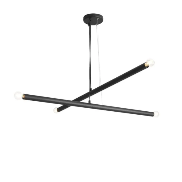 Lampa stylowa wisząca TUBO 4 BLACK 1072L1 - Aldex