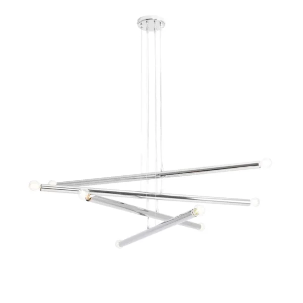 Lampa stylowa wisząca TUBO 8 CHROME 1072P4 - Aldex