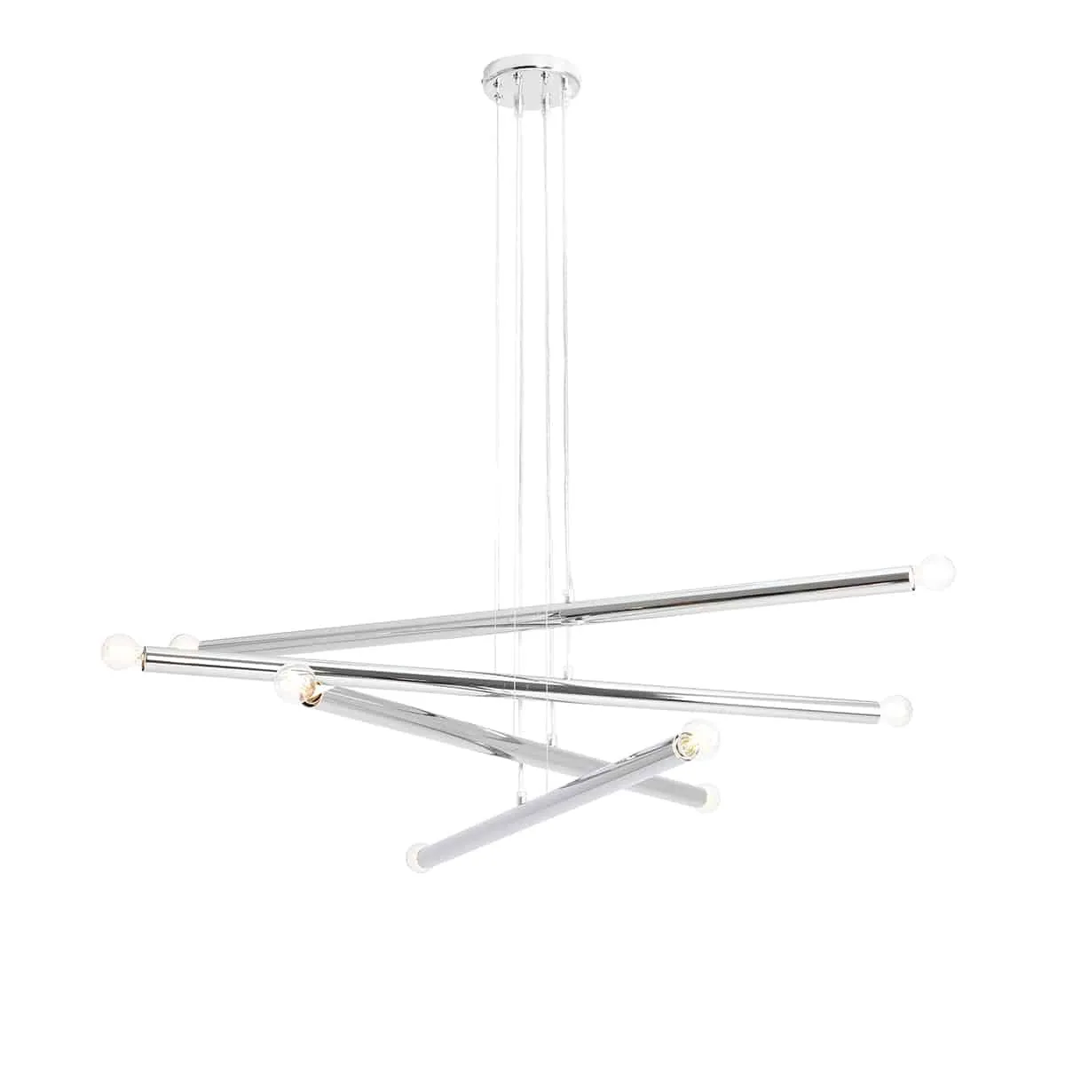 Lampa stylowa wisząca TUBO 8 CHROME 1072P4 - Aldex