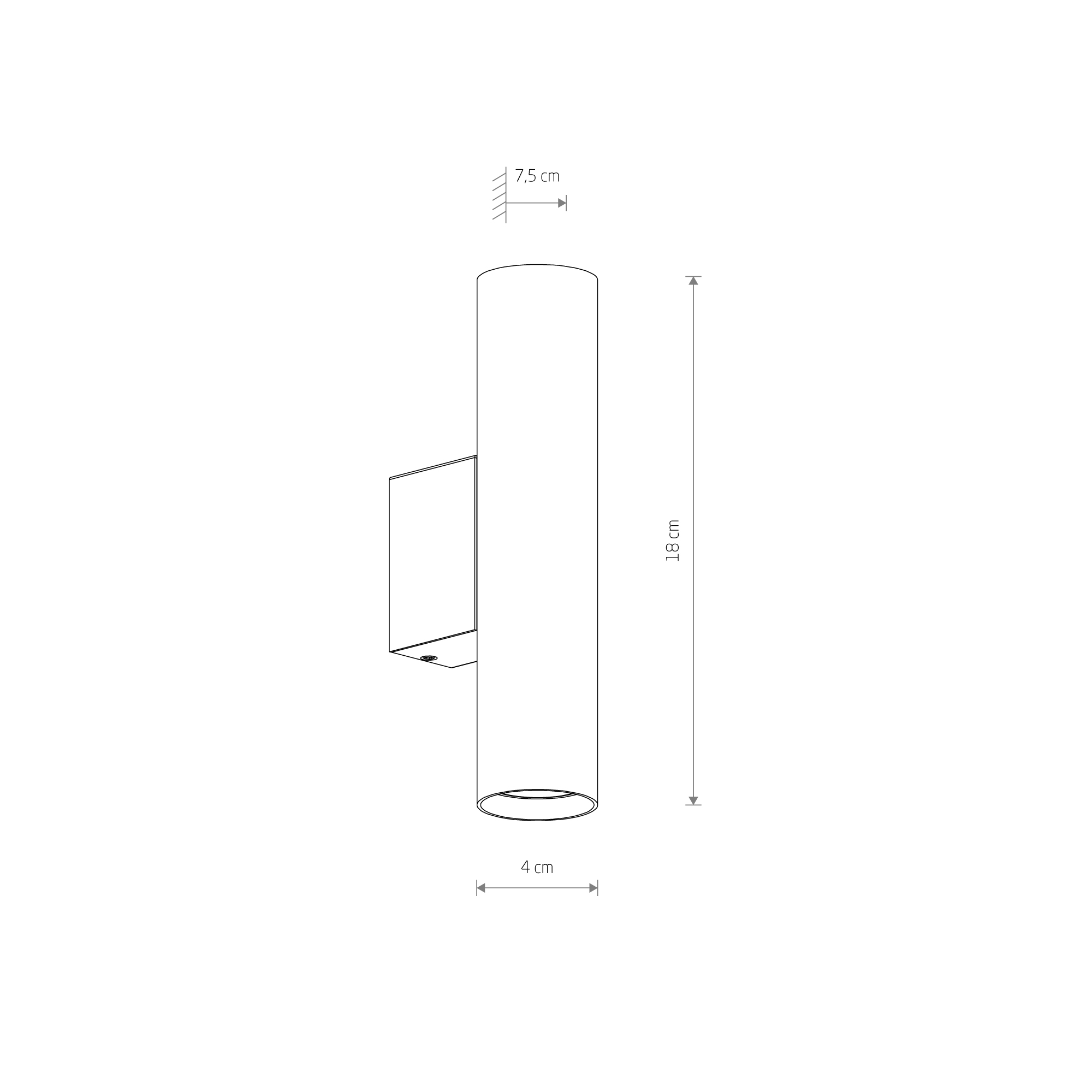 Kinkiet FOURTY WALL M WHITE 10752 - Nowodvorski Lighting - obrazek 5