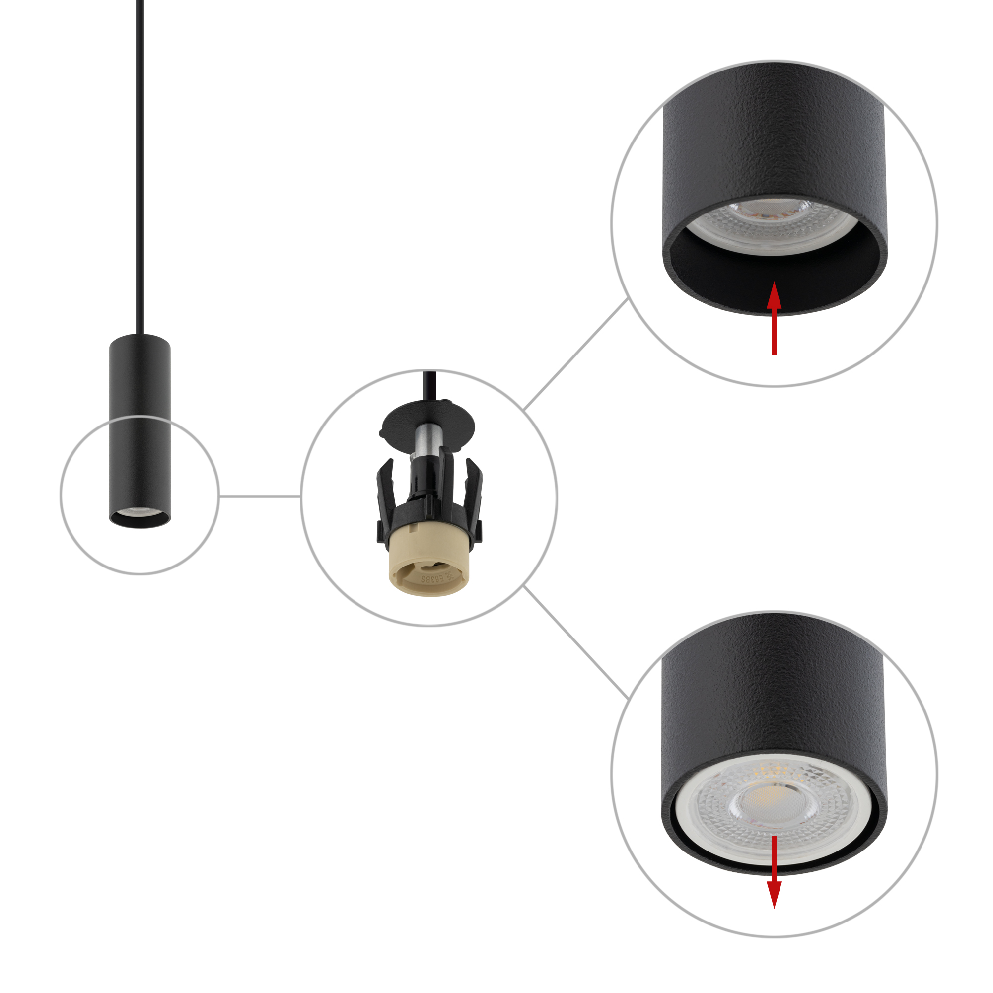 Lampa wisząca FOURTY S BLACK 10765 - Nowodvorski Lighting - obrazek 4