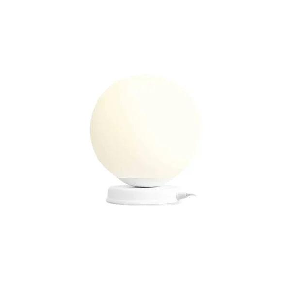 Lampa biurkowa BALL WHITE M 1076B_M elegancka - Aldex