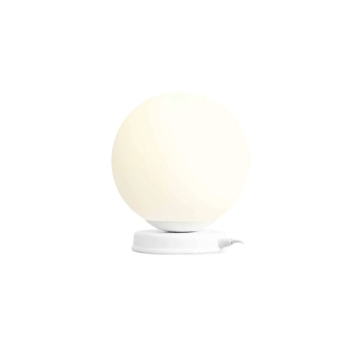 Lampa biurkowa BALL WHITE M 1076B_M elegancka - Aldex