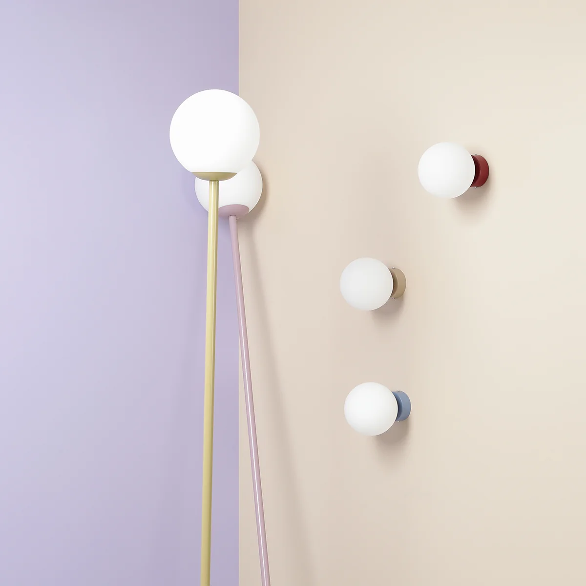 Kinkiet nowoczesny kula BALL BEIGE S 1076C17_S - Aldex - obrazek 5