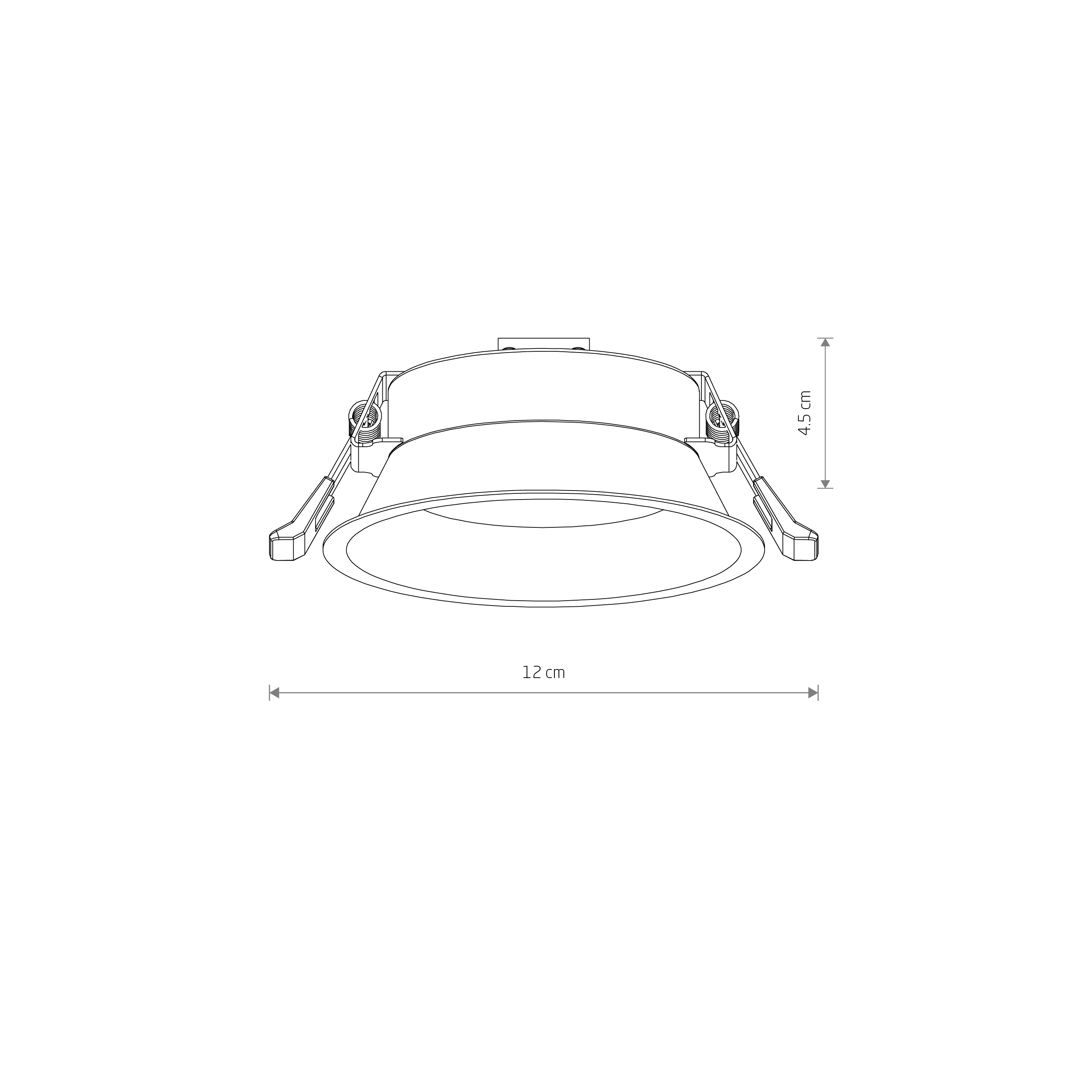 Lampa do wbudowania UNO M WHITE 10842 - Nowodvorski Lighting - obrazek 5