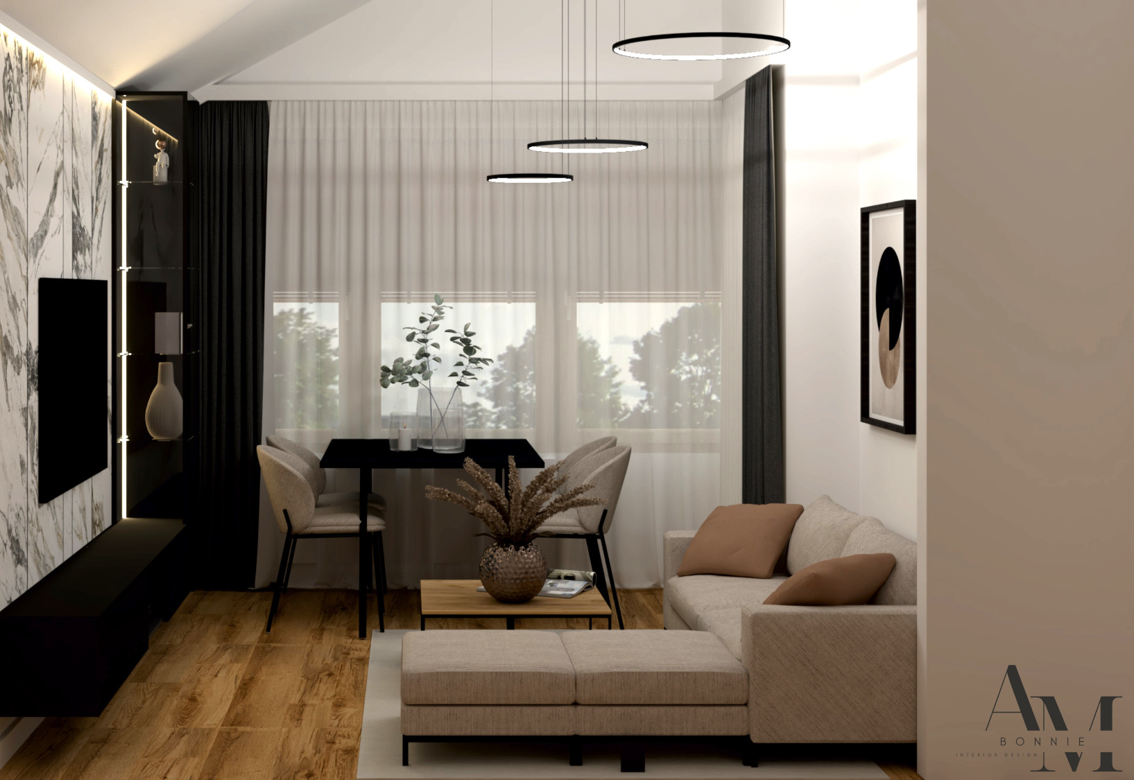 Lampa wisząca CIRCOLO LED 4000K 60/45/30 4000K 10867 - Nowodvorski Lighting - obrazek 5