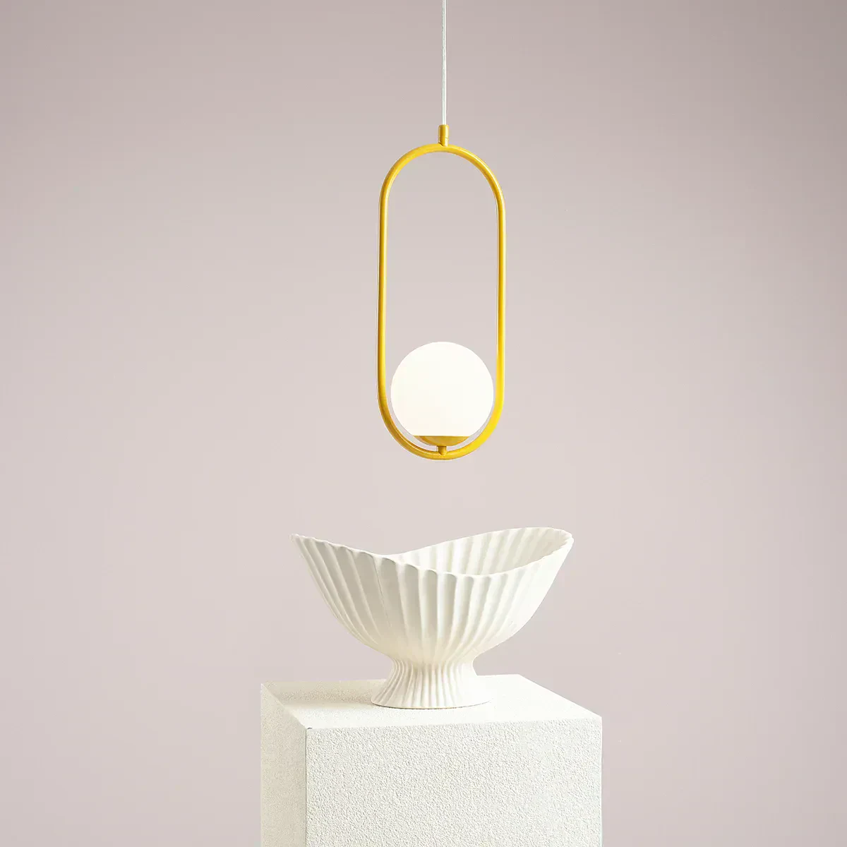 Lampa wisząca designerska RIVA MUSTARD 1086G14 - Aldex - obrazek 5