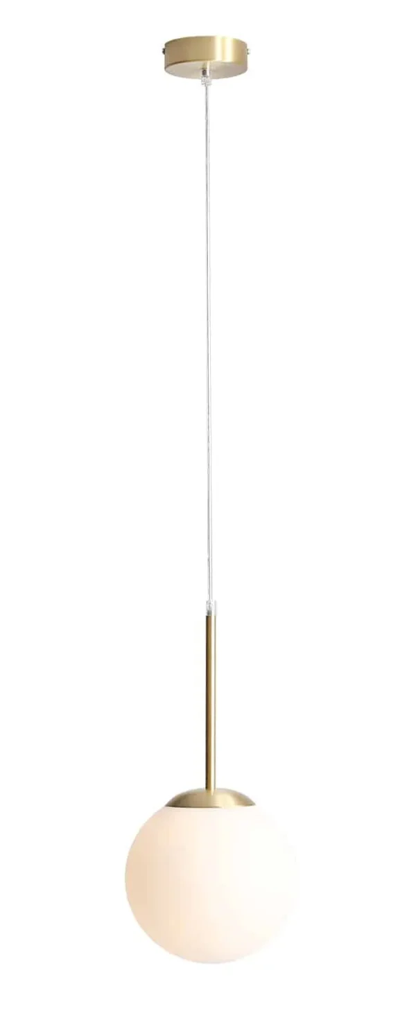 Lampa wisząca mosiądz do salonu BOSSO MINI 20 BRASS 1087XS40 - Aldex