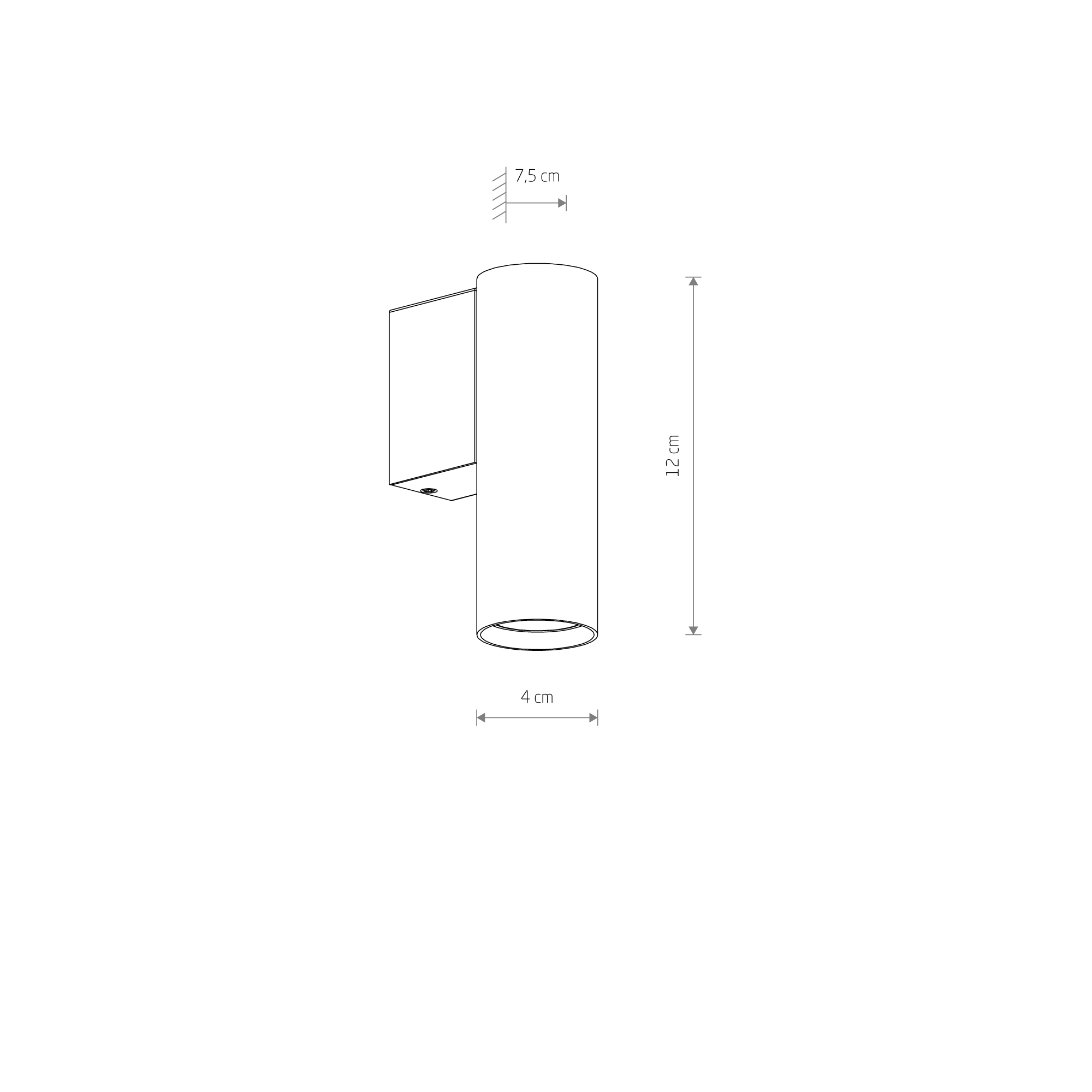 Kinkiet FOURTY WALL S UMBRA GRAY 10889 - Nowodvorski Lighting - obrazek 6